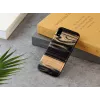 Phone case man and wood for iPhone XR — white ebony black wooden back, protective shell