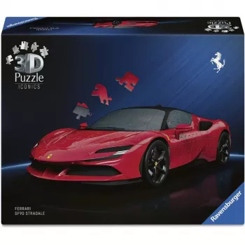 3D Puzzle Ravensburger Iconics Ferrari SF90 Stradale – collectible model kit