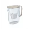 Water filter jug BRITA Style Essential pitcher, 2.4 L tank (1.4 L filtered), MAXTRA, flip-top lid, Sand