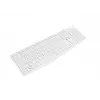 Wired full-size keyboard NATEC NAUTILUS NKL-1951, 105 keys, US International QWERTY, white, USB, 1.8 m
