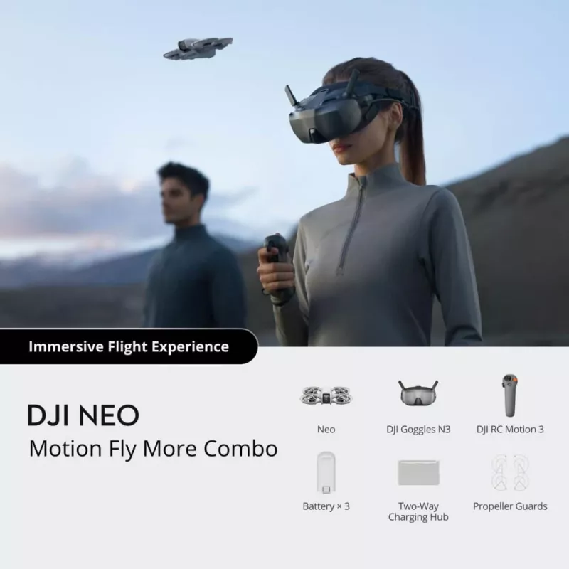 Quadcopter DJI Neo Motion Combo 4 rotors 12 MP 3840 x 2880 pixels