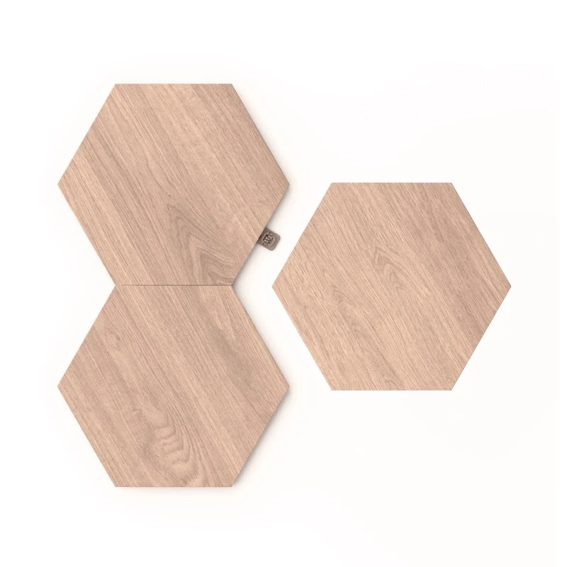 Mood Lighting Nanoleaf Elements Wood Look Hex Exp Pk 3