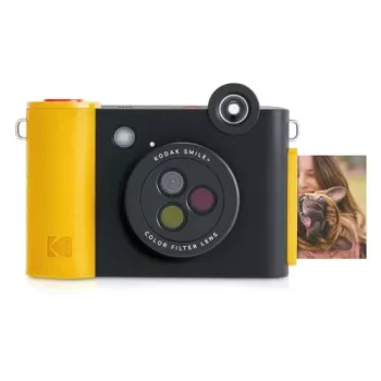 Instant print camera Kodak SMILE+ 2x3 Black — portable instant photo camera with 2×3 prints
