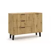 SCANDI 1D3S SLIM OAK ARTISAN CHEST OF DRAWERS