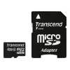 Flash Memory Transcend 4GB MicroSDHC Class 10 with Adapter