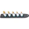 Socket Set Hazet 990-SR/5 multi-tooth short sockets, 5 pcs, sizes M6–M14