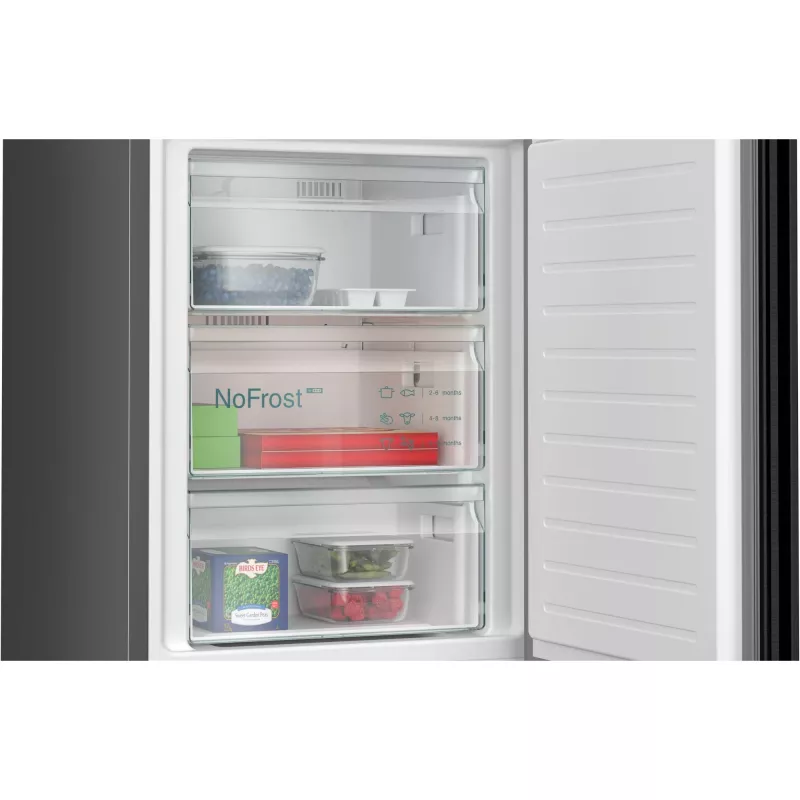 Siemens iQ300 KG39NXXCF fridge-freezer Freestanding 363 L Black