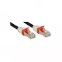 Lindy Cat.6 (A) SSTP / S/FTP PIMF Premium 1.0m networking cable Black 1 m