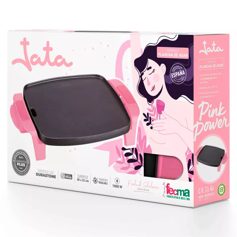 Electric grill Jata JEGR5522 — non-stick surface, adjustable temperature, countertop model