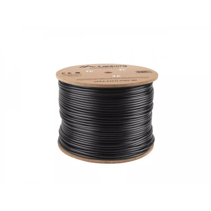 Lanberg LCF6-21CU-0305-BK networking cable Black 305 m Cat6 F/UTP (FTP) outdoor