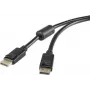 Renkforce DisplayPort Connection Cable [1x DisplayPort Plug - 1x DisplayPort Plug] 7.5 m Black (RF-3433994)