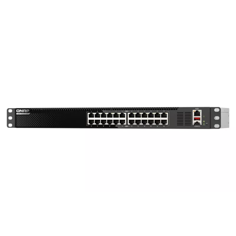 QNAP QSW-M3224-24T network switch Managed L3 10G Ethernet (100/1000/10000) 1U Black, Silver