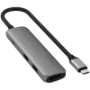 Satechi ST-P4SM interface hub USB Type-C 10000 Mbit/s Grey