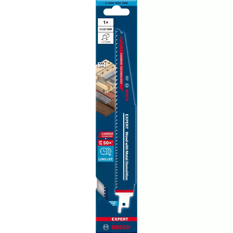 Bosch Expert 2608900398 Reciprocating saw blade High carbon steel (HCS) 1 pc(s)