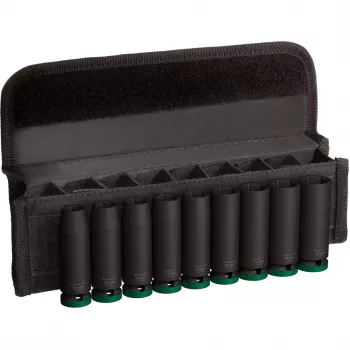 Socket set Bosch PRO 1/2 inch 9-piece, deep black sockets