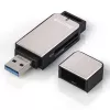 Hama 123900 card reader USB 3.2 Gen 1 (3.1 Gen 1) Black, Silver