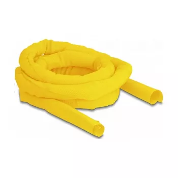 DeLOCK Woven Sleeve self-closing heat-resistant 2 m x 25 mm yellow