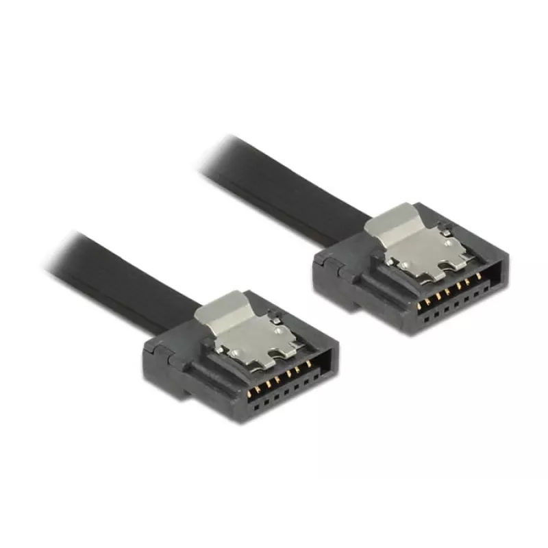 SATA Cable DeLOCK 83841 0.5m SATA III 7-pin Black