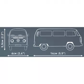 Model kit Cobi Volkswagen T2b Bus orange, scale 1:35, construction set