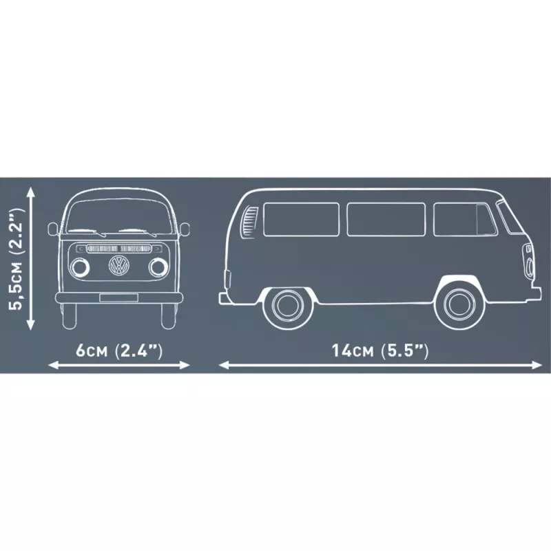 Model kit Cobi Volkswagen T2b Bus orange, scale 1:35, construction set