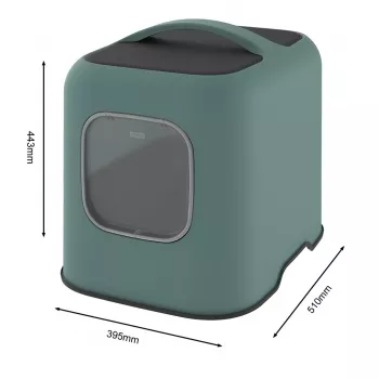 ROTHO White Green - cat litter box