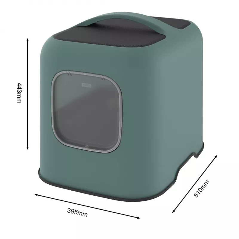 ROTHO White Green - cat litter box