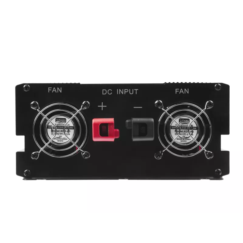 Car inverter Green Cell INV21 6000 W, 24V DC-to-AC, 230V output, 2x USB PD, active cooling, detachable DC connectors, black