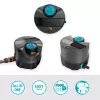 Circular water sprinkler Gardena AquaPrecise Black Blue Grey 1 pc