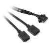 Cable adapter Kolink 4‑Pin fan to 3‑Pin 5V ARGB, 0.4 m