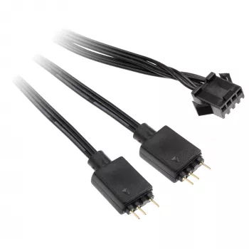 Cable adapter Kolink 4‑Pin fan to 3‑Pin 5V ARGB, 0.4 m