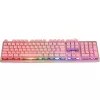 Deltaco GAM-021-RGB-P-DE - full size (100%) - USB - membrane key switch - QWERTZ - Pink