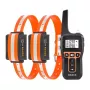 Dog training collar Rojeco PD5291000m with 2 collars, rechargeable remote, adjustable static/vibration/sound