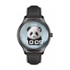 Smart watch Colmi L28 with black silicone and black leather straps