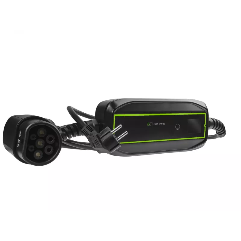 Electric Vehicle Charging Station Green Cell EV16 Black