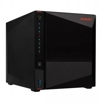 Asustor AS5404T NAS/storage server Intel® Celeron® N5105 4 GB DDR4 0 TB ADM Black