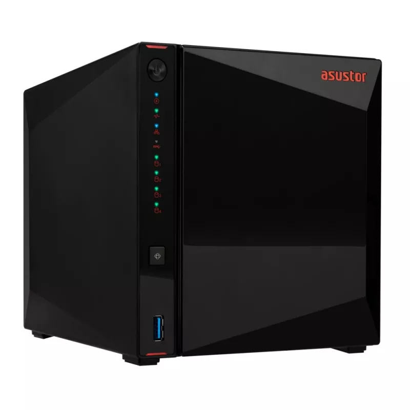 Asustor AS5404T NAS/storage server Intel® Celeron® N5105 4 GB DDR4 0 TB ADM Black