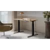 Desk with electric height adjustment MOON 121x67x72-120 black/tan