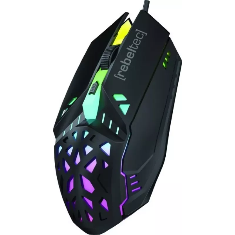 Wired gaming mouse Rebeltec SHARK — ergonomic design, optical sensor
