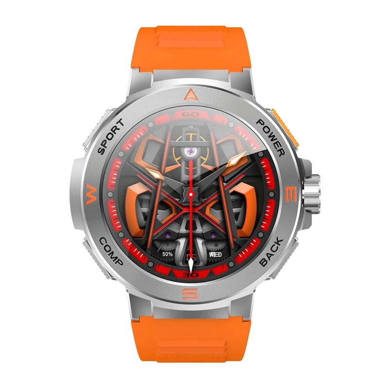 Smartwatch BlitzWolf BW-AT5 orange with Bluetooth and heart rate monitor