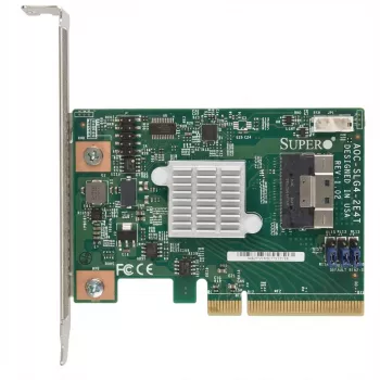 Supermicro - Storage Controller - NVMe Retimer - PCIe 4.0 - Low-Profile - PCIe 4.0 x8 - for A+ Server 2124, SuperServer Ultra SYS-220, ULTRA SuperServer SYS-220, SYS-620