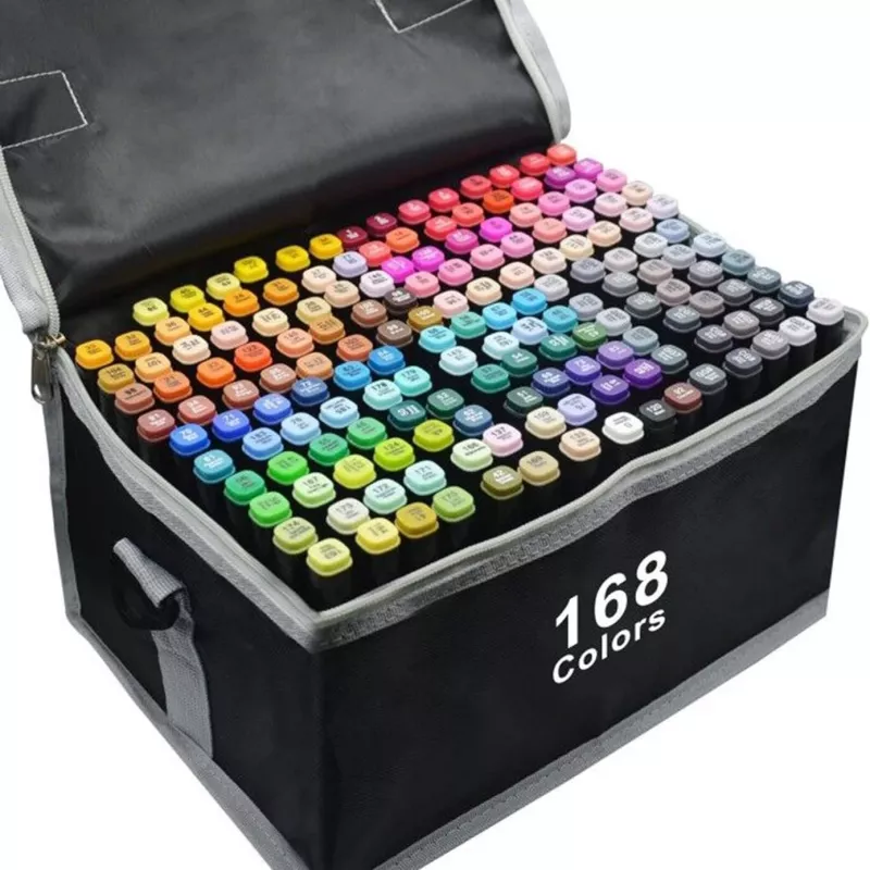 Alcohol Markers Set Extralink 168 Pieces