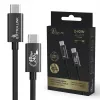 USB C to USB C cable Extralink CABESL05 — 2 m, USB 2.0, black