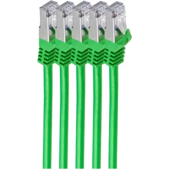 Networking Cable ShiverPeaks BS75515-G-SET5 Green 5m Cat7 S/FTP