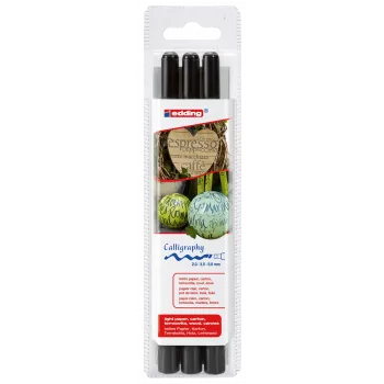 Permanent Marker Edding 1255 Fine Tip Black 3 pcs