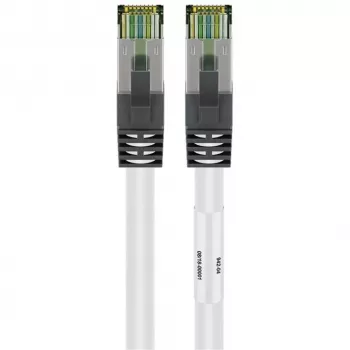 Wentronic 55127 - 5 M - Cat8.1 - S/FTP (S-STP) - RJ-45 - RJ-45 - White