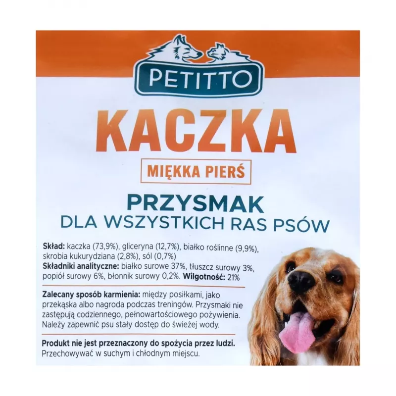 PETITTO Soft duck breast - dog treat - 500 g