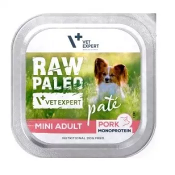 RAW PALEO Pate Mini Adult Pork - wet dog food - 150g