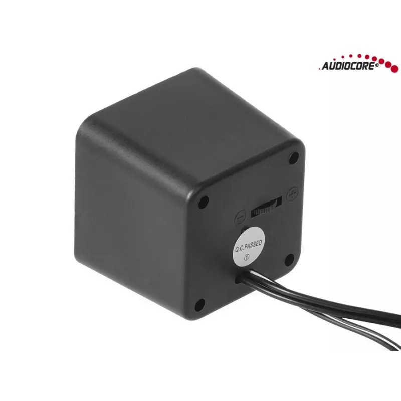 2-way PC Speaker Audiocore AC870 B — 3 W RMS, wired USB power, 3.5 mm input, 2.0 channels