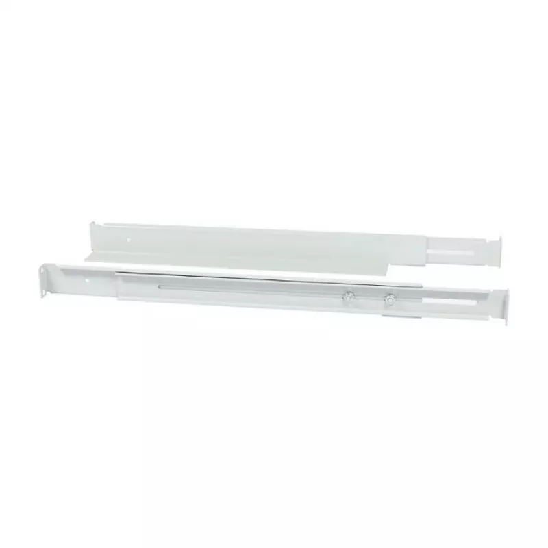 Mounting L‑rail bracket ALLNET adjustable length 502–849 mm light gray, pair