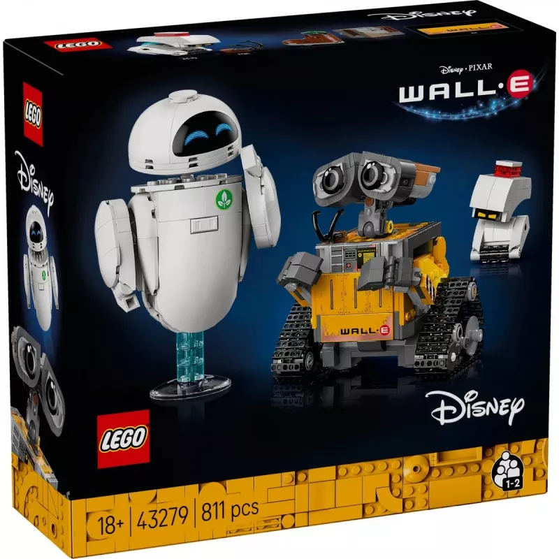 LEGO building set Disney Pixar WALL·E and EVE 43279 — 811 pieces, 130 mm height, for 18+